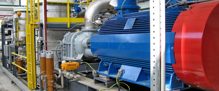 Gas booster unit as part of associated gas BCS